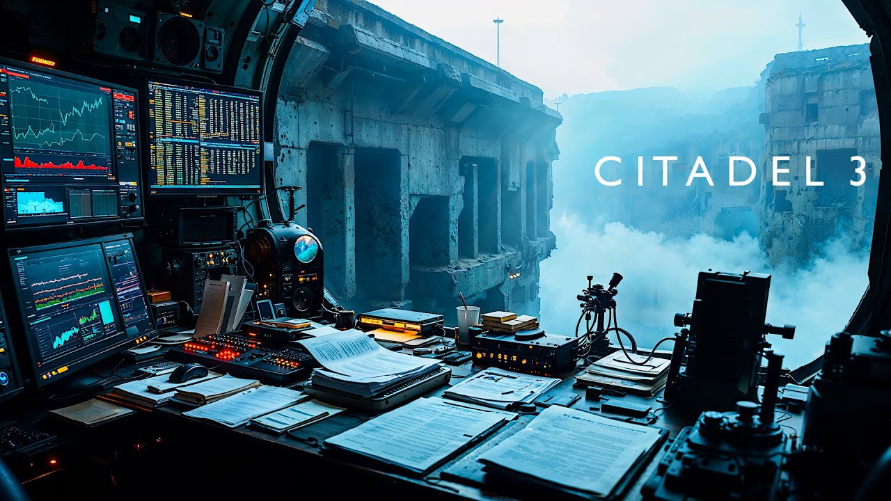 CITADEL 3 Sci-Fi Outpost | Ambience for Deep Focus & Sleep 4K