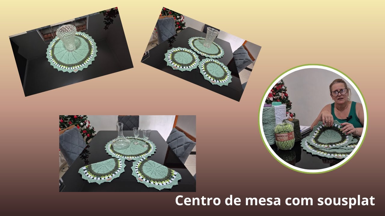 Centro de mesa com sousplat