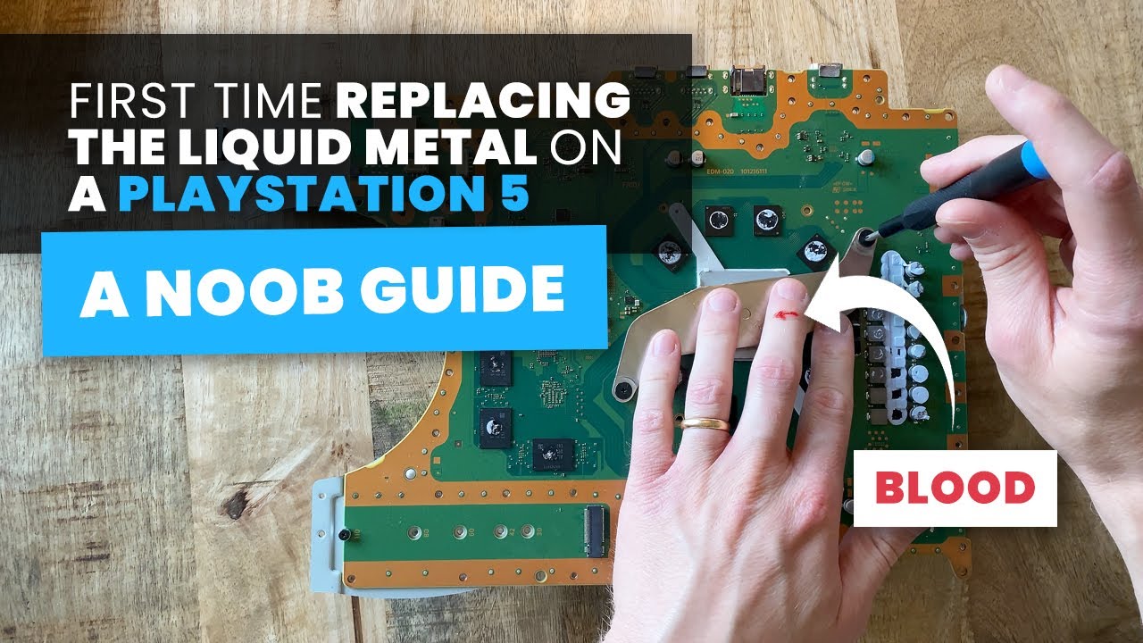 Replace the Liquid Metal on a PS5 | My First Time | A Noob Guide