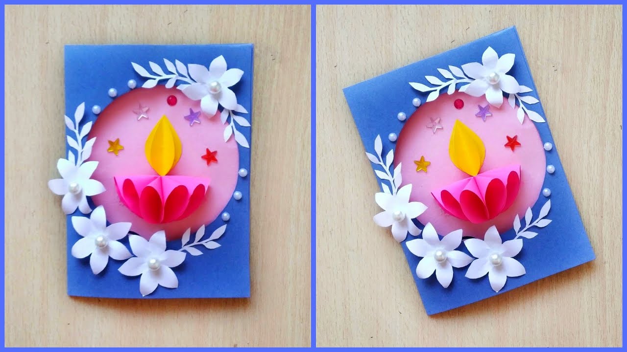 Diwali Easy Card Making | Diwali Card/Craft |Diwali Card Easy ideas|Handmade craft| Kalakar Supriya