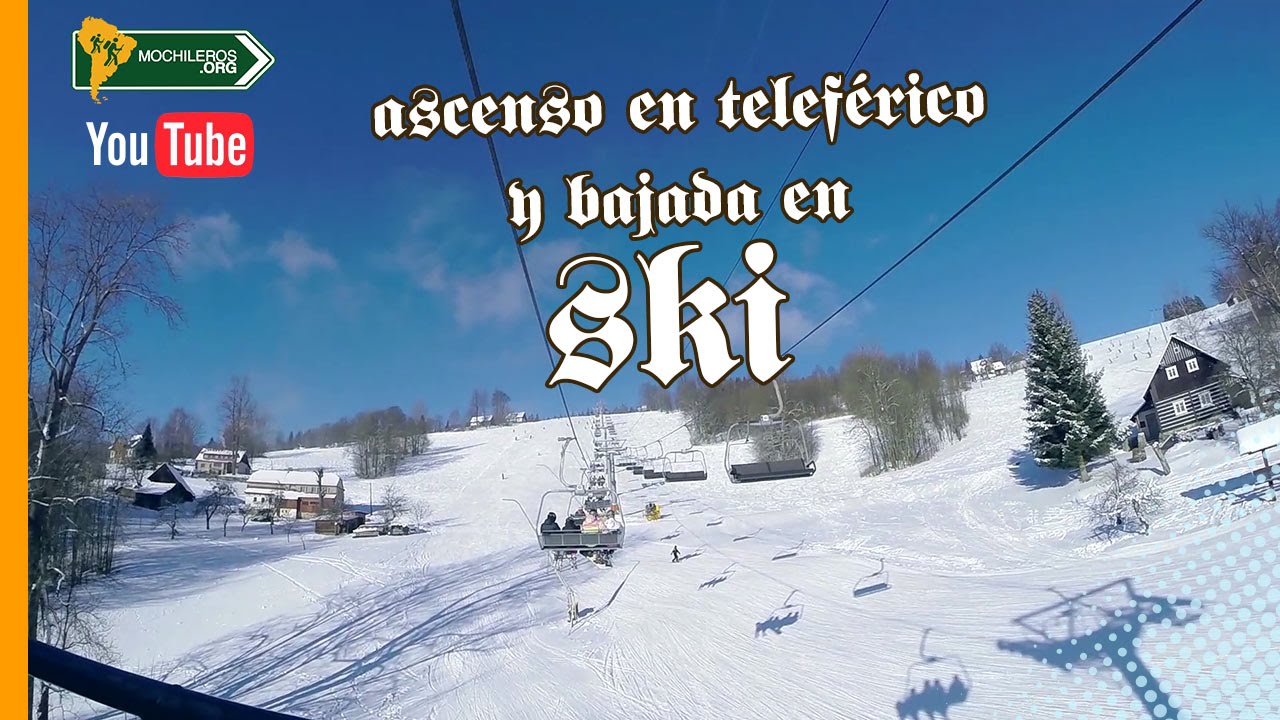 VISTA VIRTUAL SUBIENDO A LA MONTAÑA CON GOPRO - ESQUÍ