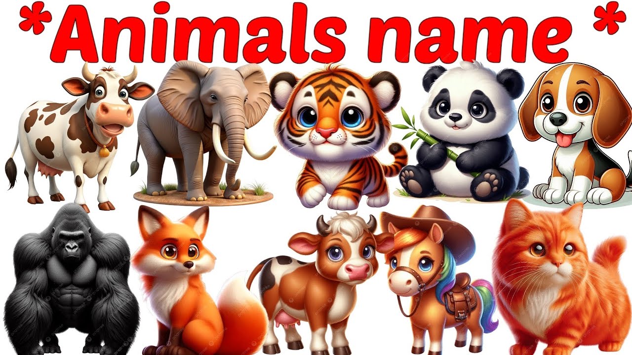 Animals Name 🐯🐕| Animals Name in Bengali to English With Pictures | Animals Name for Kids | Animals