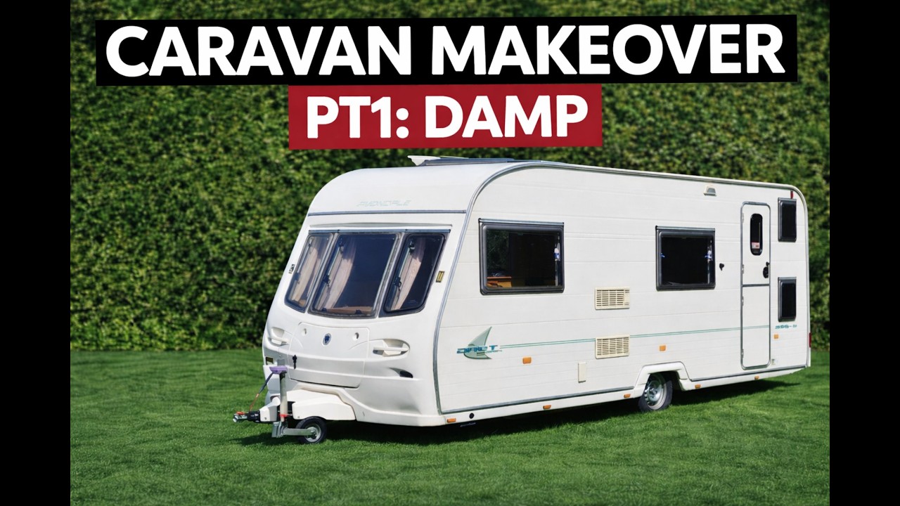 Fixing & Upgrading Our Caravan (PT1: Damp Fix) #caravanrenovation #dampproofing #diy #vanbuild #damp