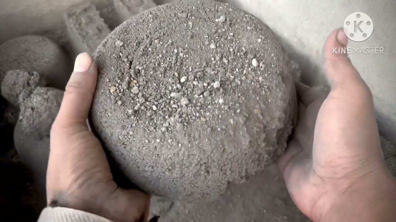 Charcoal stones dry water crumbling #asmr #satisfying