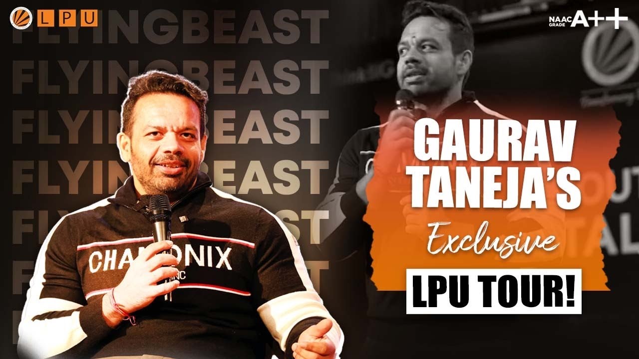 🎥 Flying Beast at LPU!Watch Gaurav Taneja get blown away by the massive #lpucampus