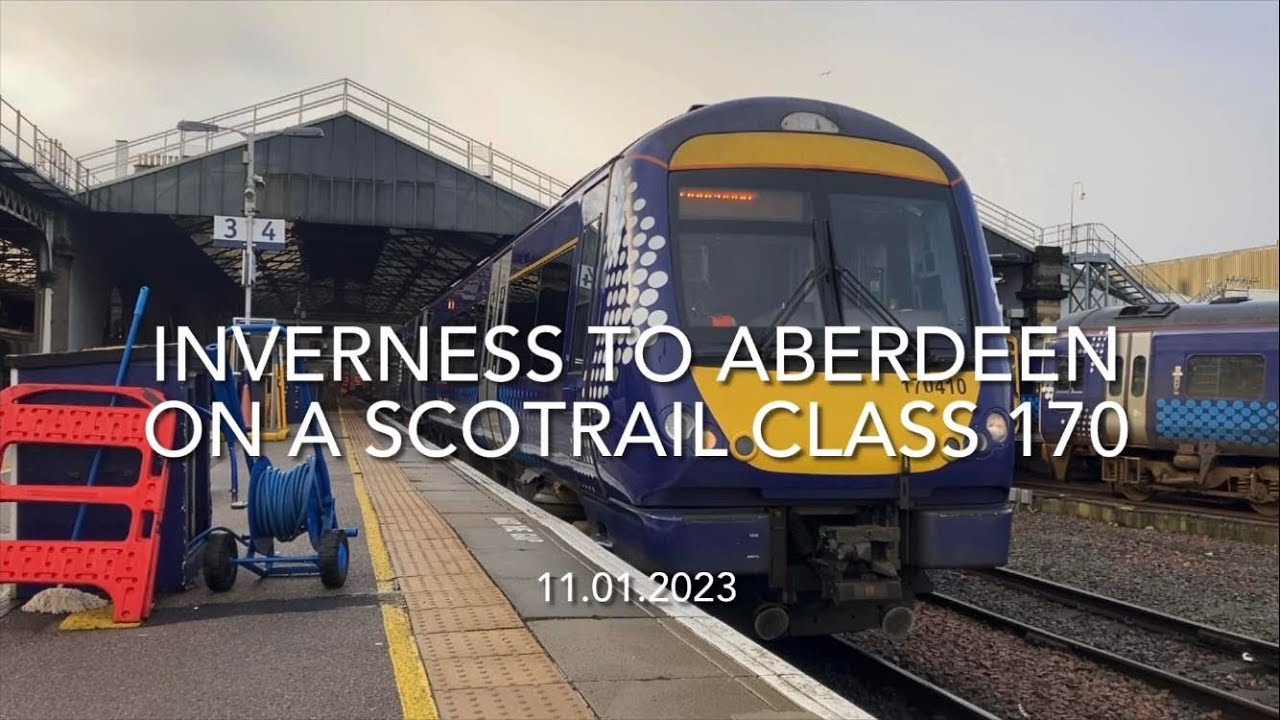 Inverness to Aberdeen on a ScotRail Class 170 (11.01.2023)