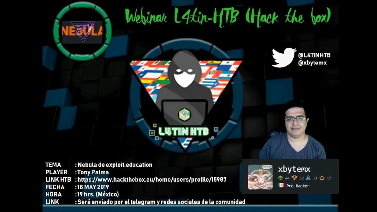 Walkthrough Nebula (exploit.education) by Tony Palma - L4tin-HTB (Hack the box)