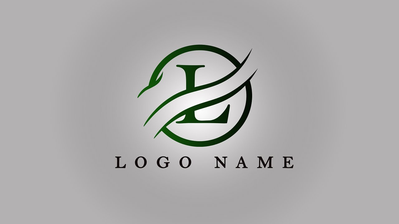 Photoshop Tutorial - L Letter Logo Design - Adobe Photoshop CC Tutorial