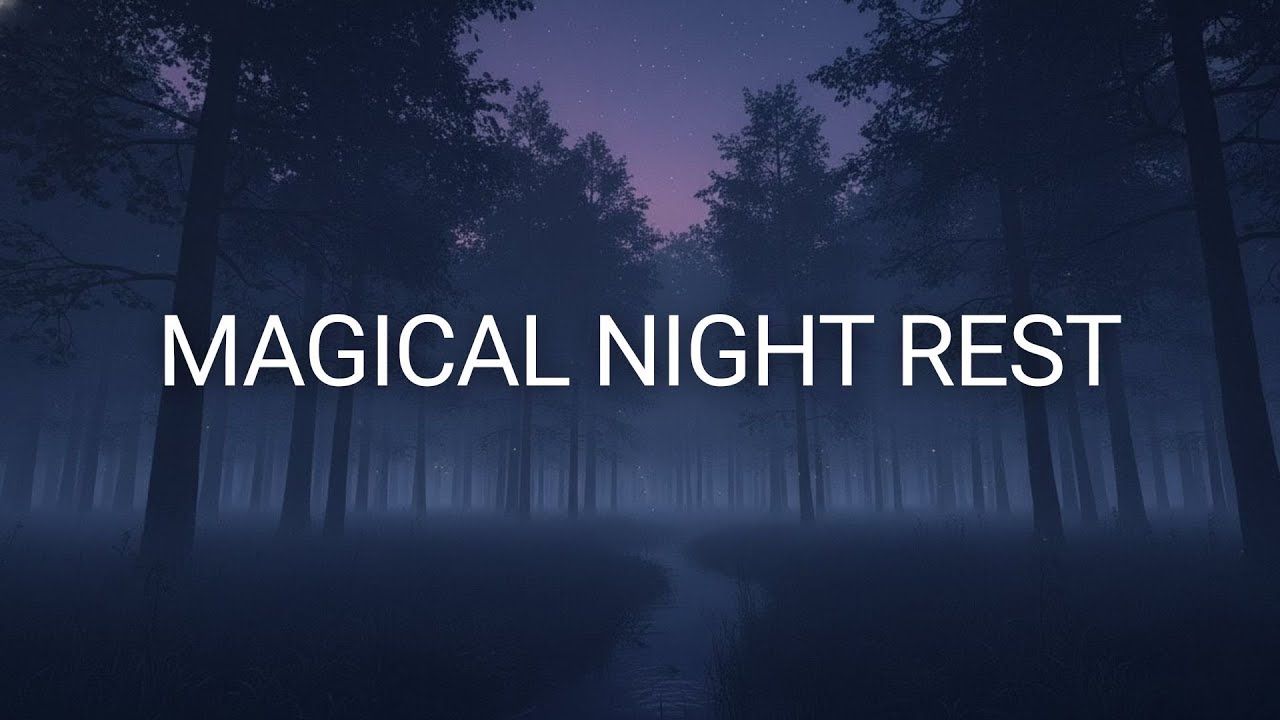 Mystical Night Forest - Deep Sleep Music | Gentle Fade Out