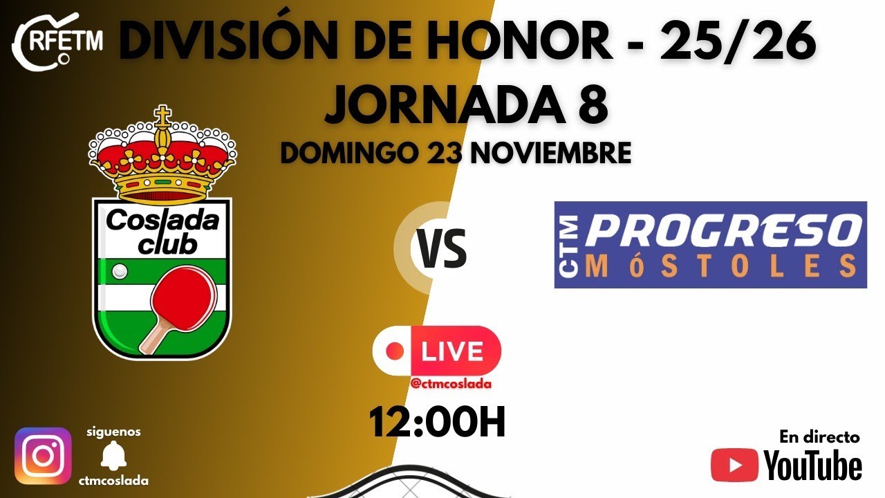 [25/26] DH - J8 | CTM Coslada VS CTM Progreso Móstoles