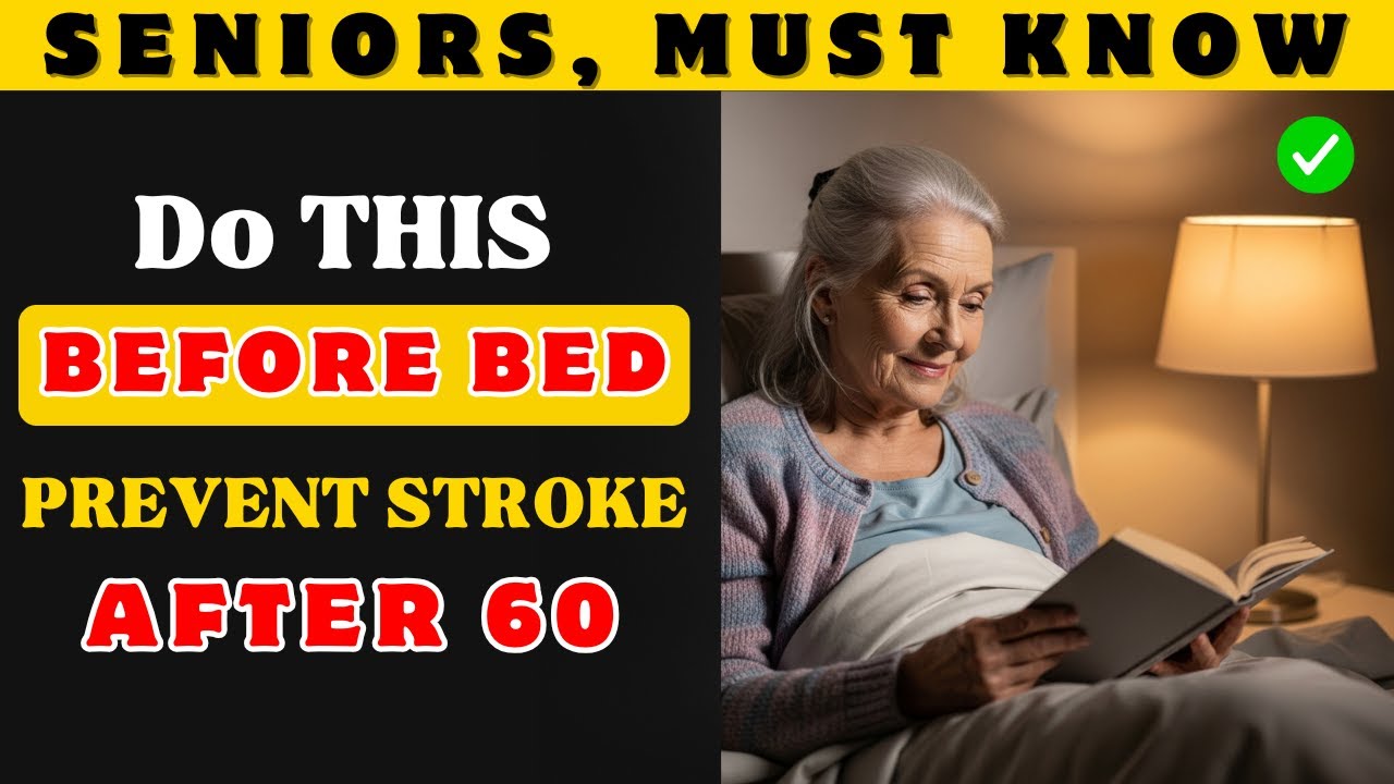 SENIOR, Do THIS Before Bed to Prevent Stroke After 60 | Senior Health Tips