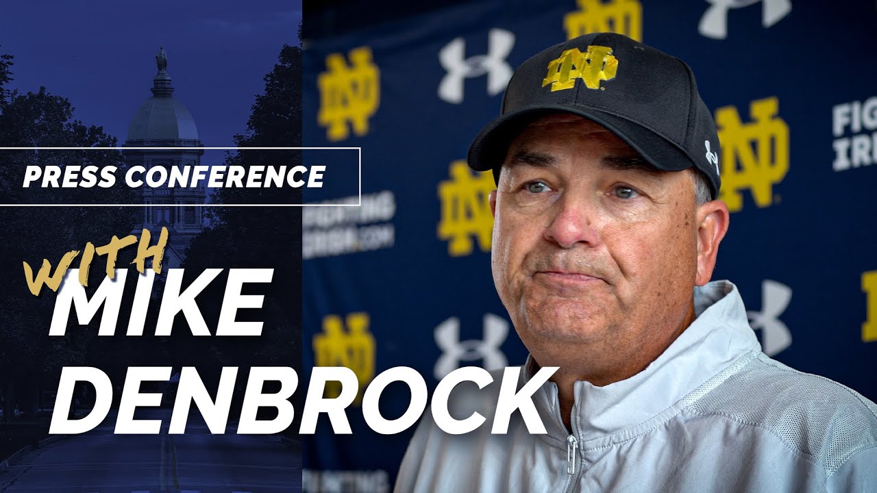 Notre Dame OC Mike Denbrock on Offensive Progress, OL & Riley Leonard