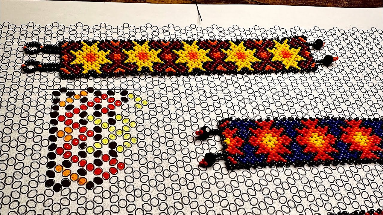 Arte Huichol - Aclarando dudas tejido de Red 3x3