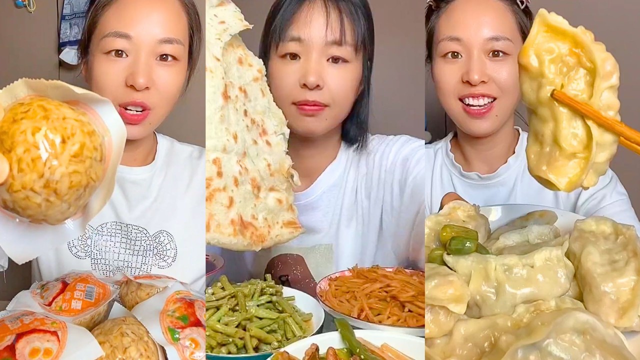 Stuffed Buns Flatbread and Steamed Dumplings Mukbang
