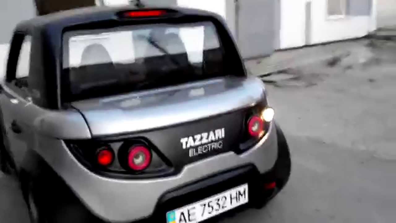 Электромобиль Tazzari Zero ВИДЕО  Электромобиль Tazzari Zero