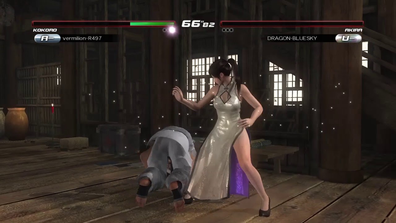 [DOA5LR]八極拳対決再び 　こころvsアキラ