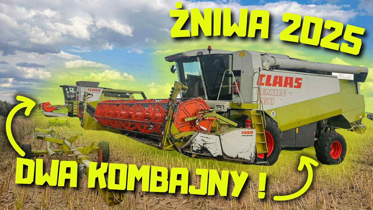 RZEPAK idzie jak burza!😱Dwa kombajny w akcji 💪🌾