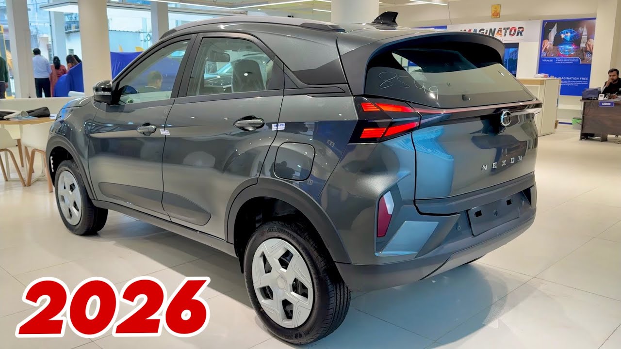 2026 New TATA NEXON Sunroof Pure +S || Tata Nexon 2026 Grey Colour Review 