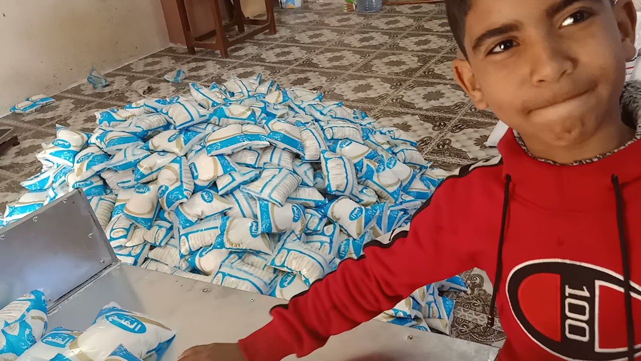 ماكينة تعبئة سكر على كيس هاى بدون صوت بدون كمبروسر
