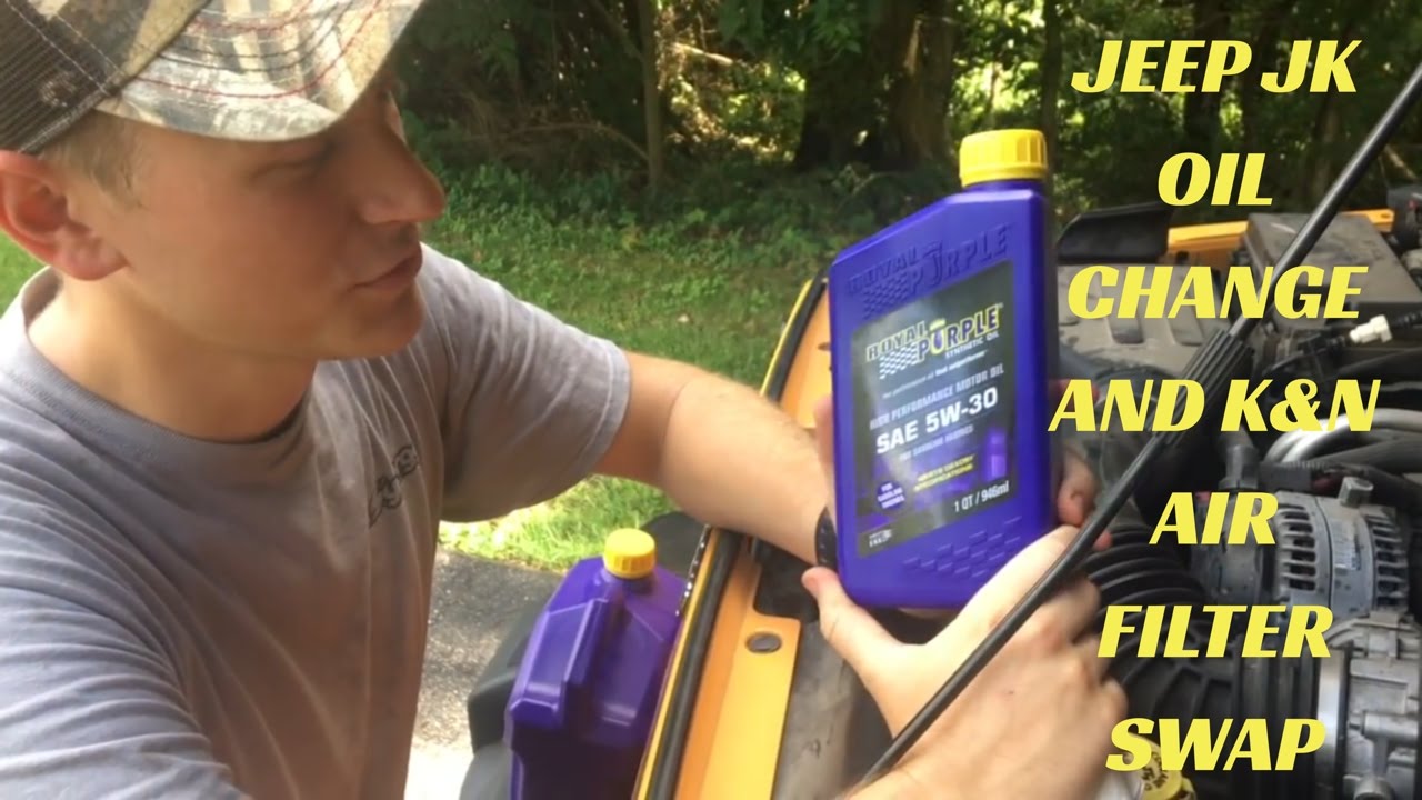 Jeep JK Oil Change and K&N Air Filter Swap