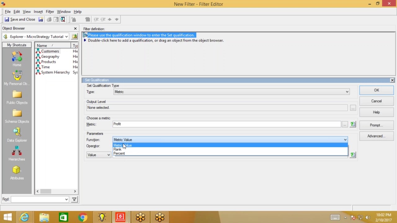 Day11 MSTR Report Filter Types2