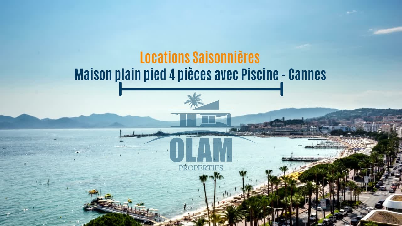 Maison 4 pi&egrave;ces - Locations Saisonni&egrave;res - Cannes proche hyper centre