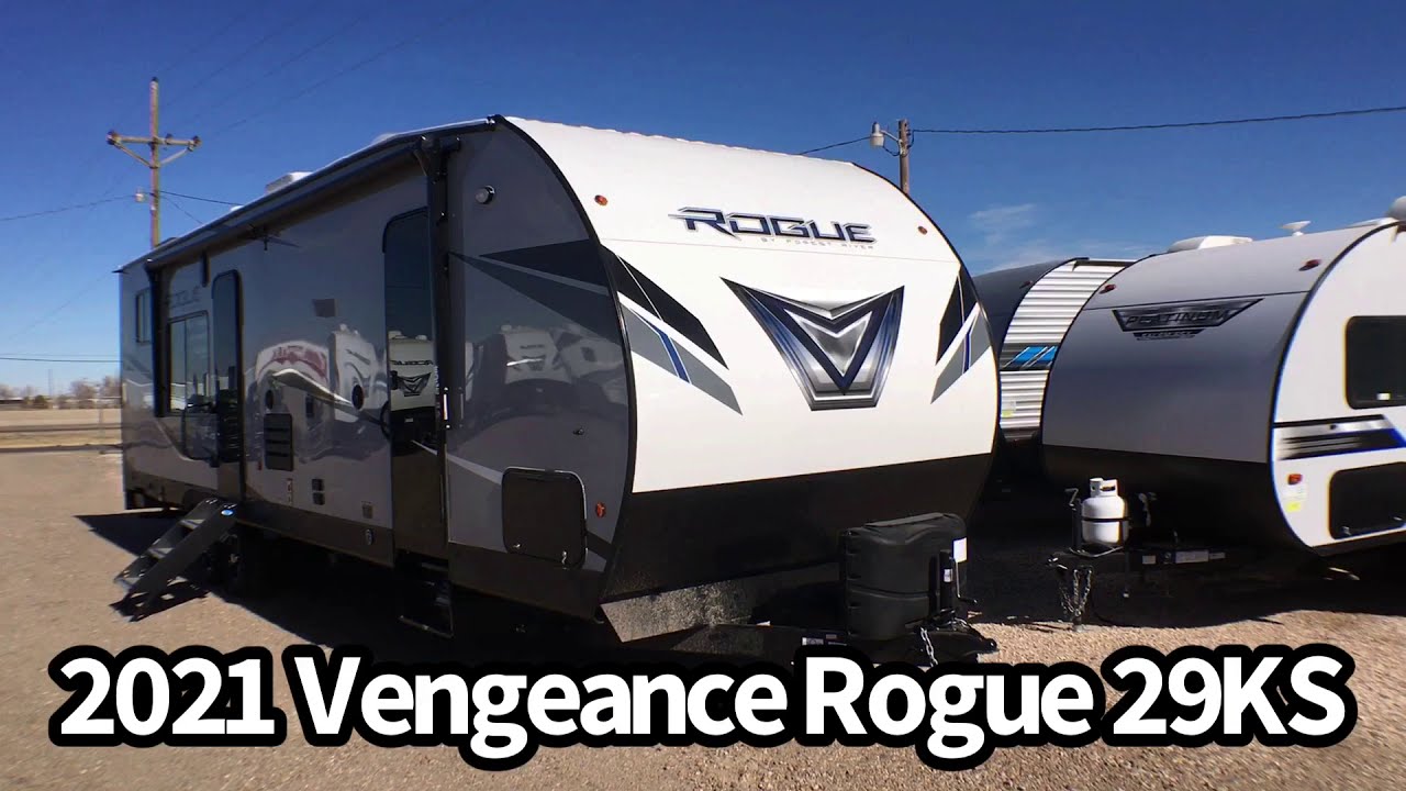 2021 Forest River Vengeance Rogue 29KS Toy Hauler Travel Trailer
