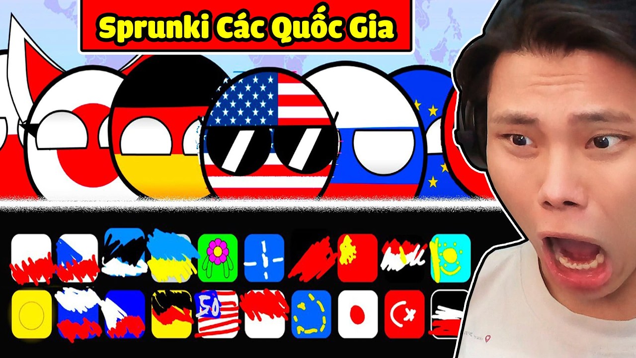 INCREDIBOX SPRUNKI LÀ CÁC QUỐC GIA TRÊN THẾ GIỚI🌈🌍⭐️JAYGRAY TÌM PHIÊN BẢN VIỆT NAM COUNTRYBALLS