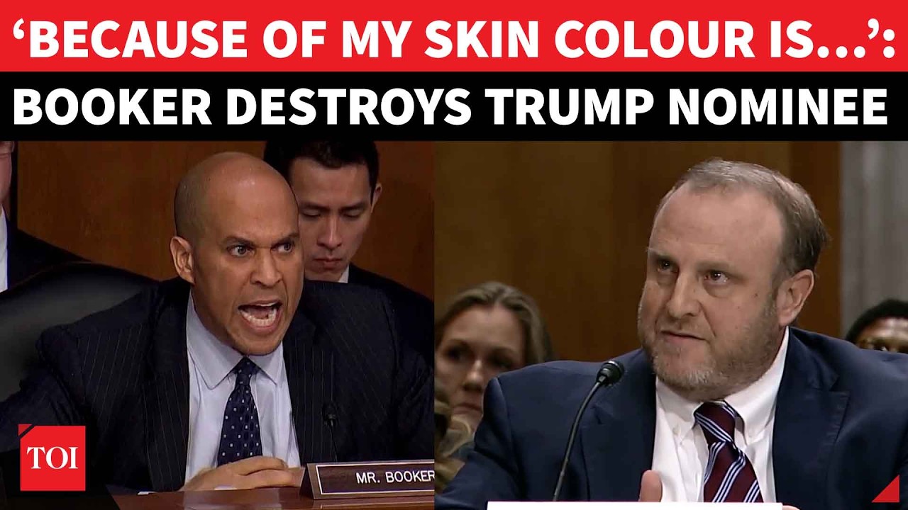 ‘You Saw My Skin Colour &…’: Cory Booker Shows No Mercy After Trump Nominee’s Racist Slur | Watch