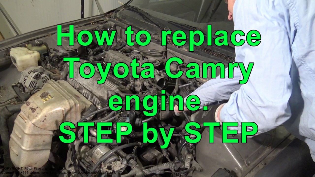 Part 3/11. How to replace Toyota Camry engine STEP by STEP.  Years 1991 to 2002.