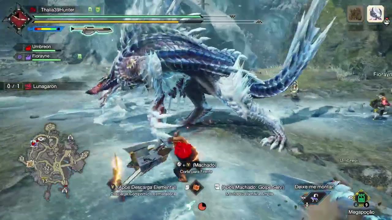 Monster Hunter Rise: Sunbreak- Missão Urgente! Lobo de Gelo, Lua Vermelha