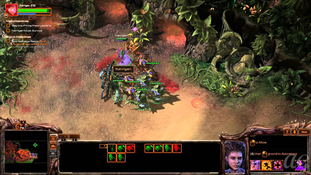 Starcraft 2: Heart of the Swarm - No Commentary Walkthrough 1080p HD Mission 9