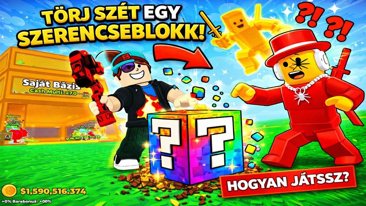 EZT tudja a Break a Lucky Block?! 😱 | Roblox bemutató