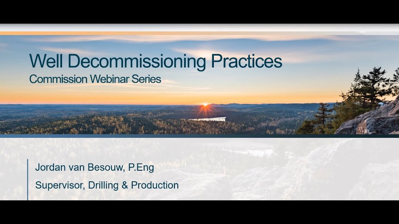 Well Decommissioning Practices Webinar