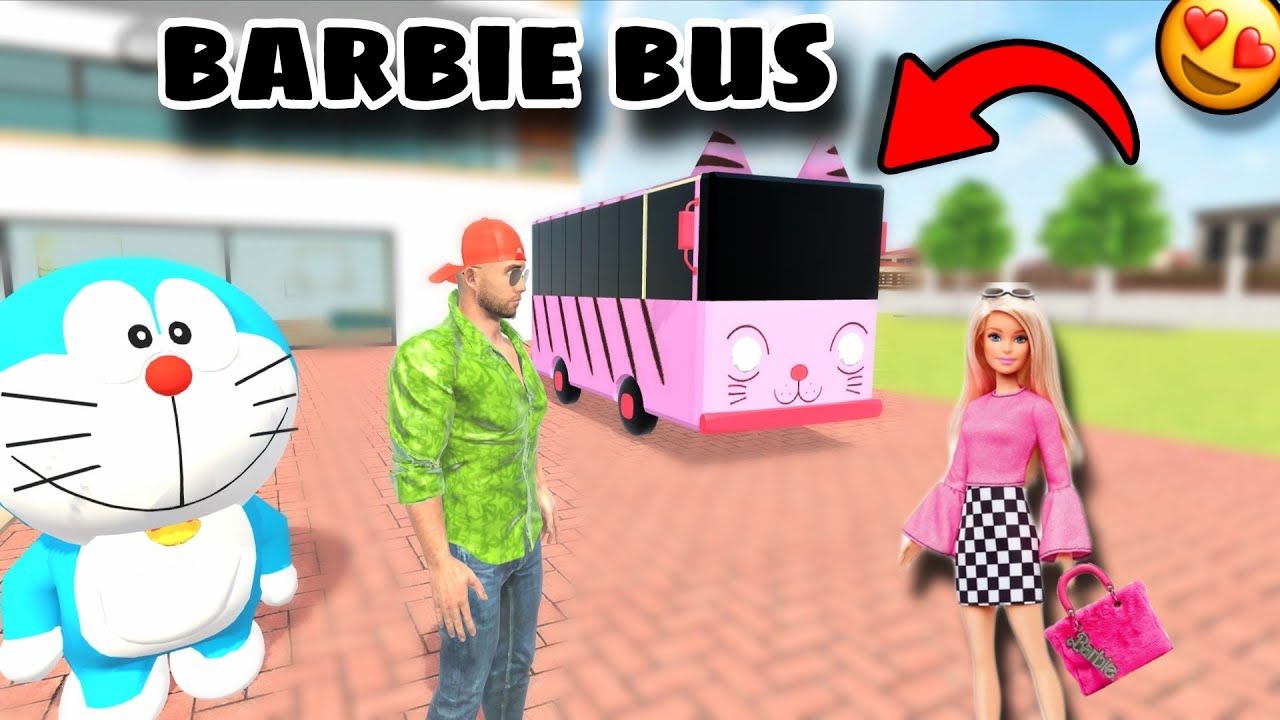 🤩Brand New Pink BARBIE BUS 🚍 In indian theft auto simulator 🔥😎