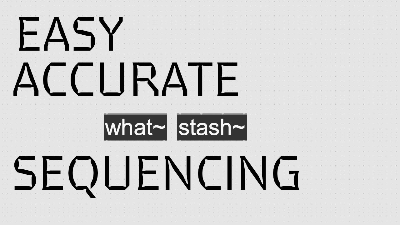 MIDI Sequencer with what~ and stash~ in Max MSP