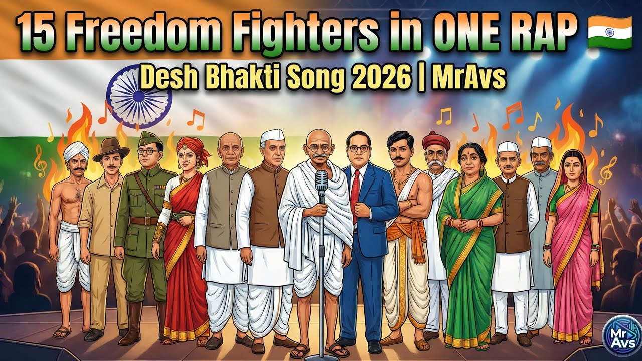 15 Freedom Fighters 🇮🇳 | Deshbhakti Song | Hindi Rap 2026 | MrAvs