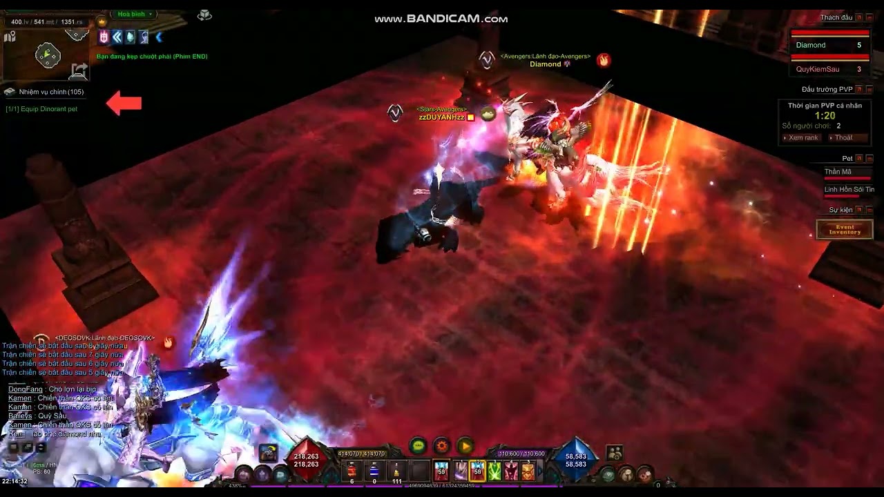 PVP Diamond vs QuyKiemSau MUHN2003