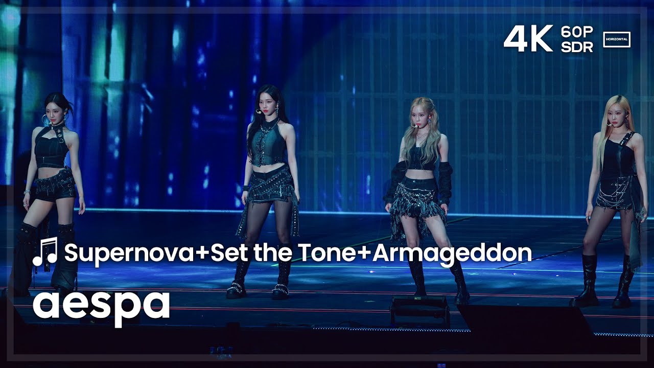 240908 에스파 aespa 🎵Supernova+Set the Tone+Armageddon 직캠 FANCAM @TMA2024 4K60P