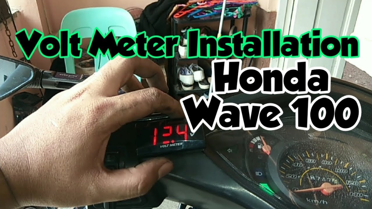 Volt Meter Installation  - Honda Wave 100