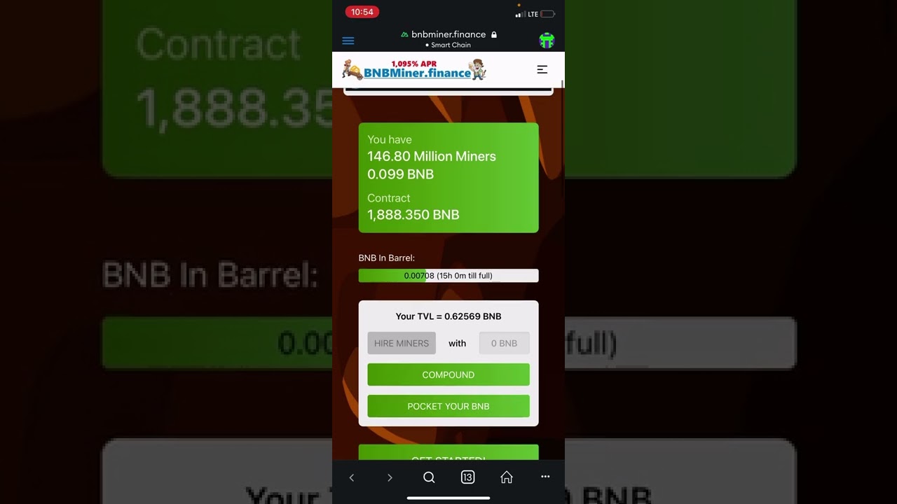 BNB Miner. The OG miner!  |  Earn 3% Daily Returns