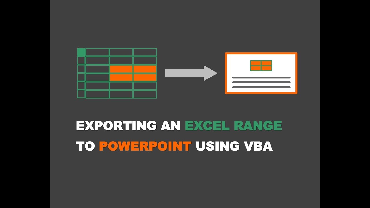 Экспорт диапазона Excel из Excel в PowerPoint с помощью VBA