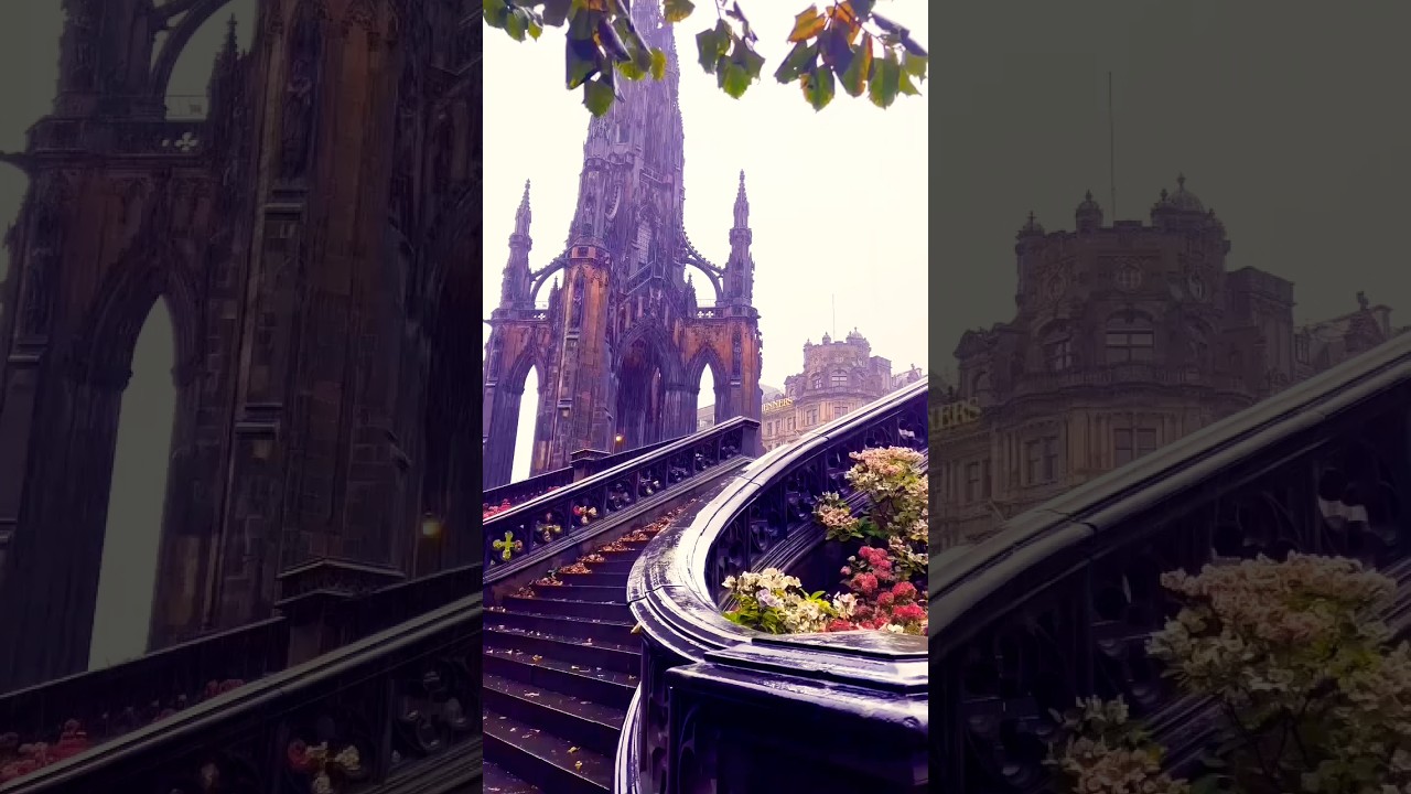 The Scott Monument 🏴󠁧󠁢󠁳󠁣󠁴󠁿The Scott monument was designed by George Meikle Kemp in a Victorian#rain