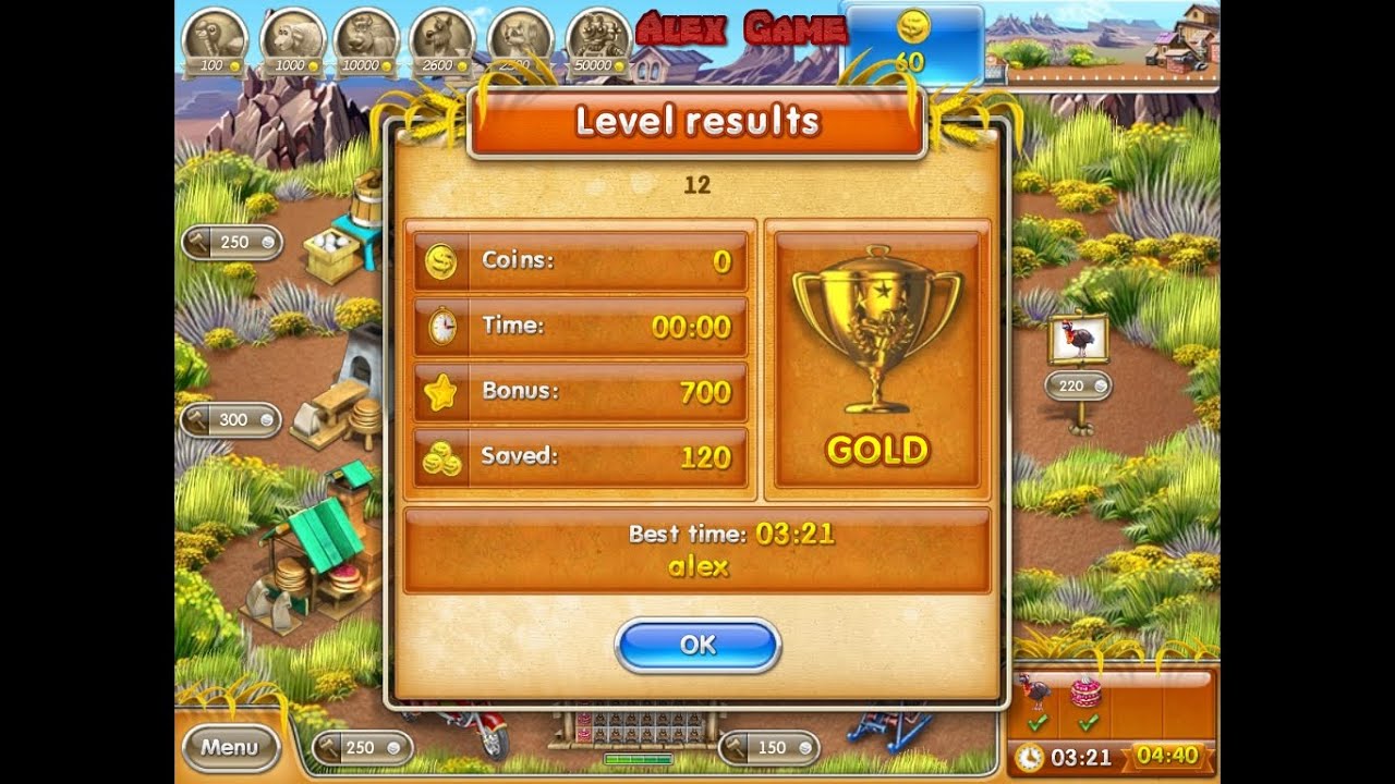 Farm Frenzy 3 American Pie (level 12) only GOLD Веселая ферма 3 Американский пирог Уровень 12 Золото