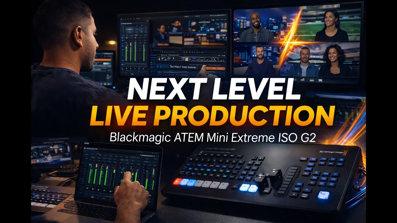 Blackmagic ATEM Mini Extreme ISO G2 | Универсальный видеомикшер для прямых трансляций и постобраб...