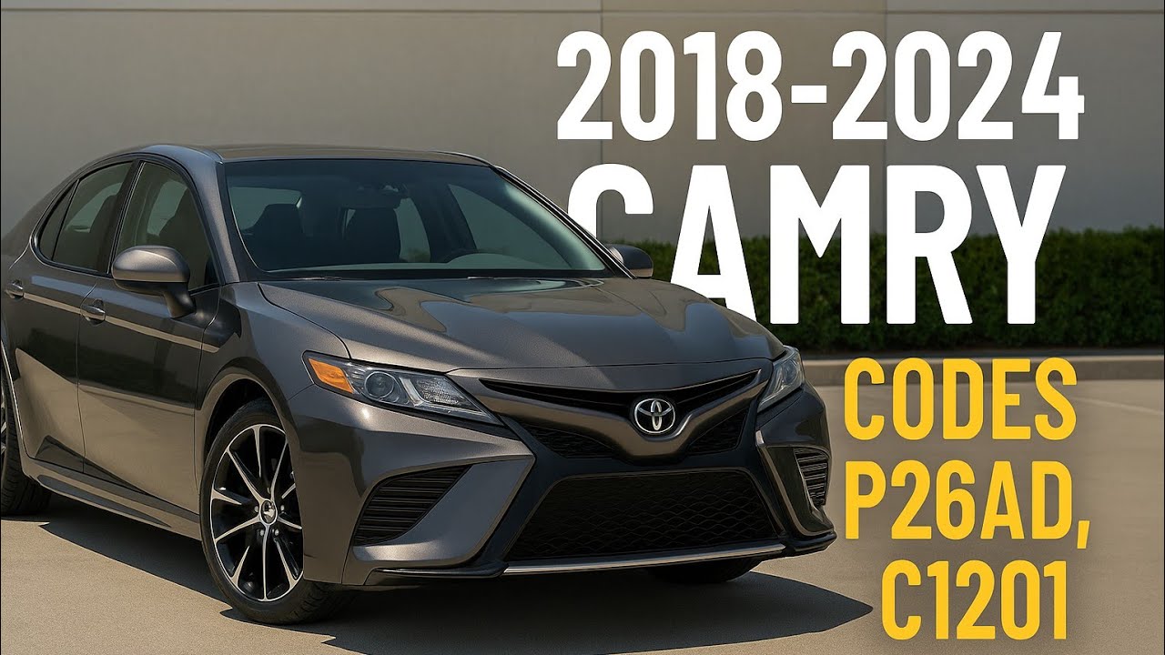 2018–2024 Toyota Camry Check Engine Light? Codes P26AD & C1201 Fix & Cause Explained