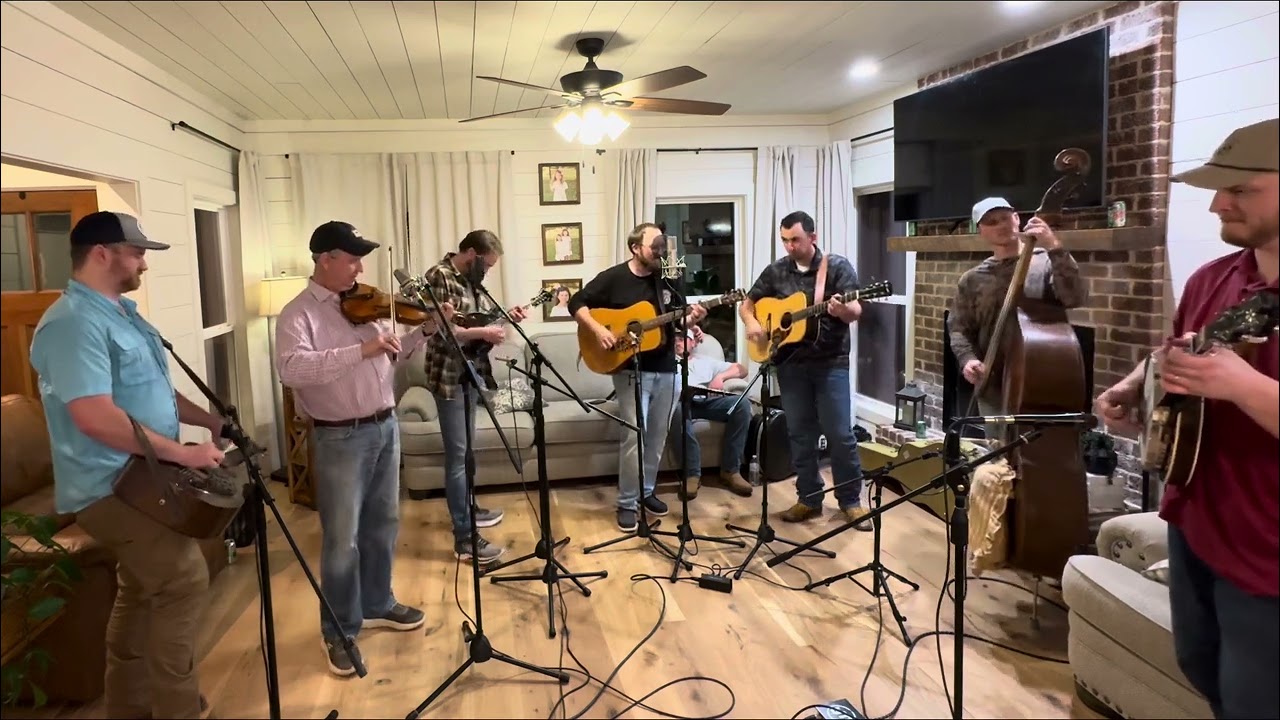 Clinch Mountain Backstep- Living Room Bluegrass Jam Featuring my dad