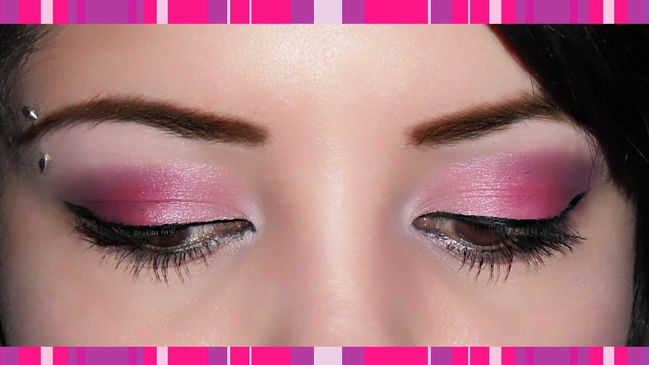MAQUILLAJE DE OJOS: ROSA Y MORADO (tutorial facil - principiantes) | Mirem Itziar ❤