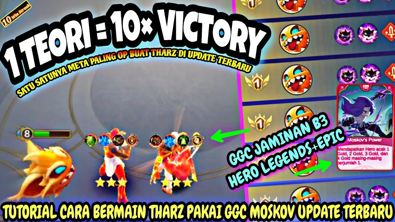 1 TEORI = 10× VICTORY !! TUTORIAL CARA BERMAIN THARZ PAKAI GGC MOSKOV UPDATE TERBARU - MCGG