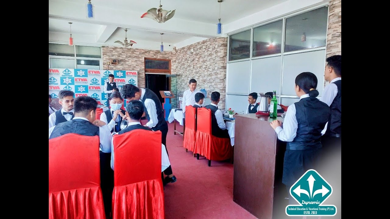 Waiter training in butwal, foodservice training